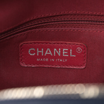 Chanel Aged Calfskin Quilted Medium Gabrielle Hobo Navy Black 6 of 14