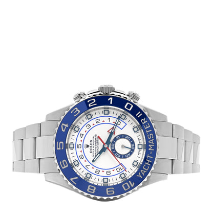 Rolex Stainless Steel 44mm Oyster Perpetual Date Yacht-Master II Watch White 116680 2 of 5