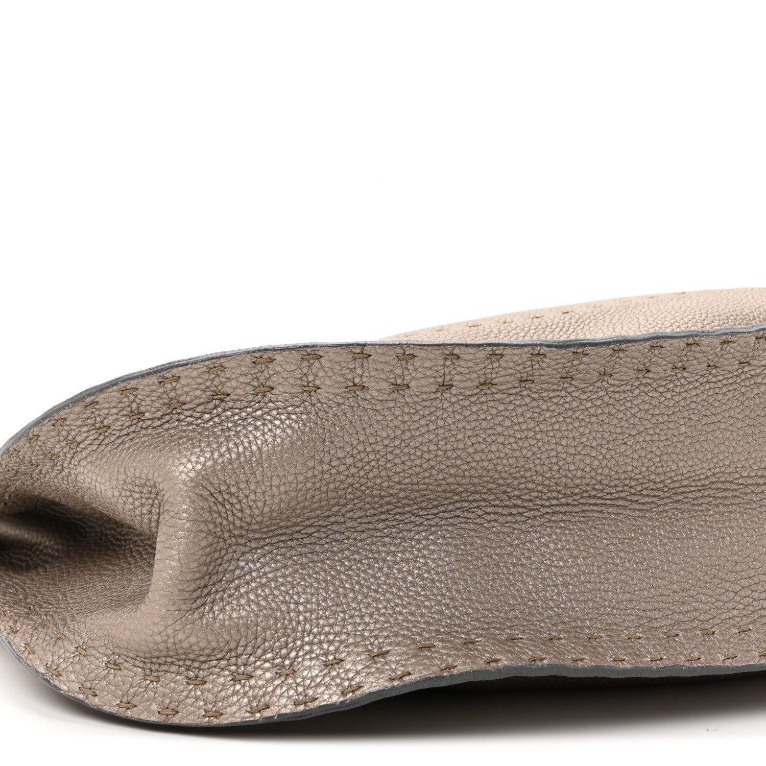 Fendi Cuoio Romano Selleria Hobo Peltro 8 of 9