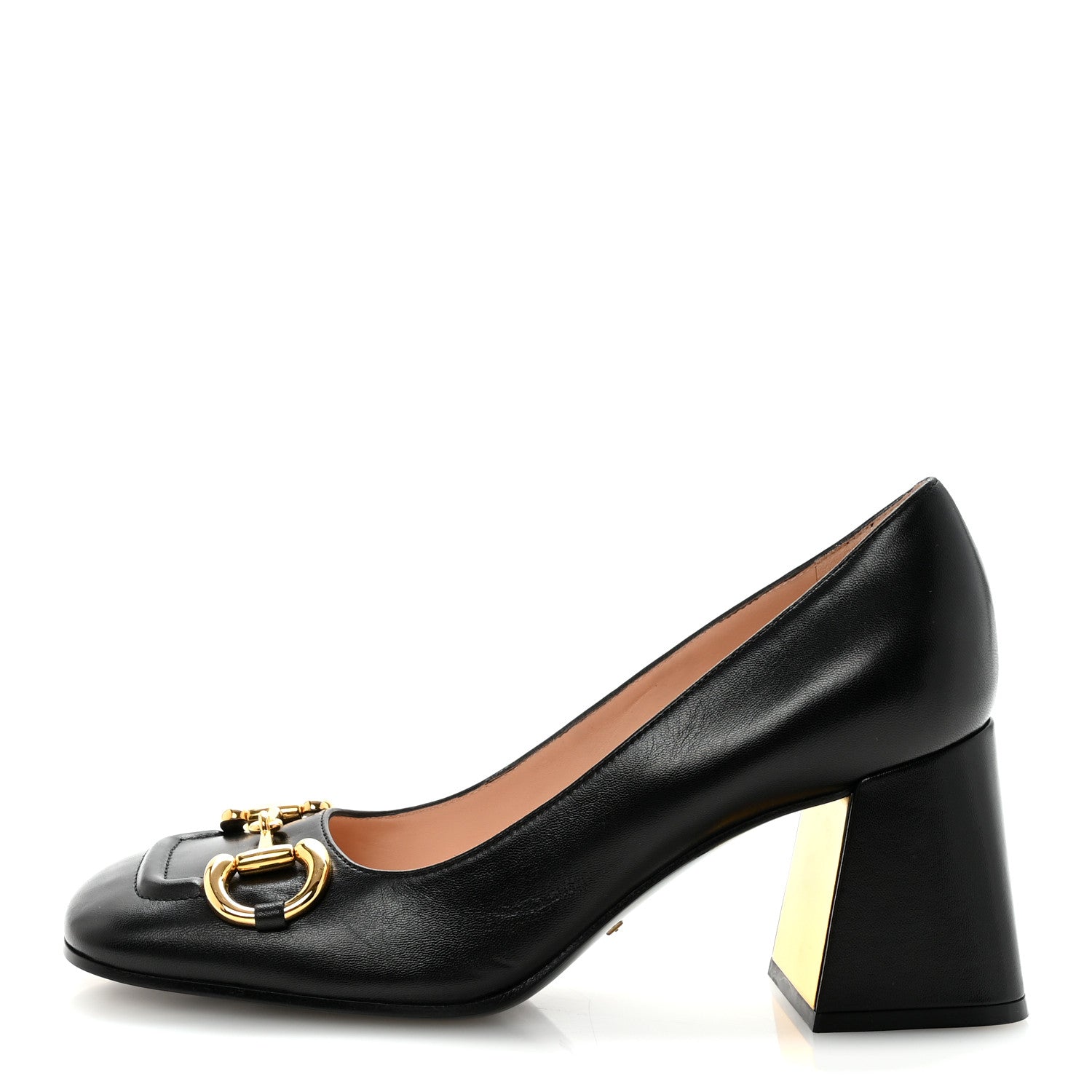 Gucci Malaga Kid Horsebit 75mm Pumps 39 Black 1 of 10
