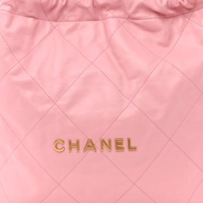 Chanel Shiny Calfskin Quilted Chanel 22 Pink 9 of 11