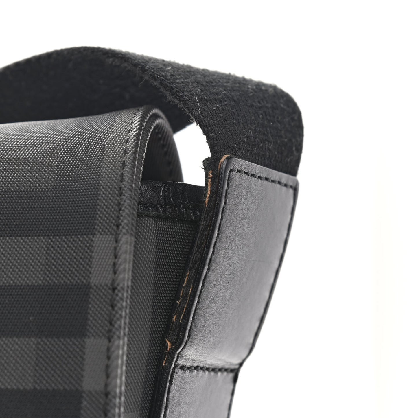 Nylon Smoked Check Messenger Bag