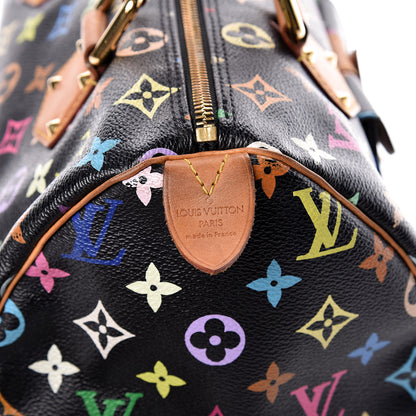 Louis Vuitton Monogram Multicolor Speedy 30 Black 6 of 25