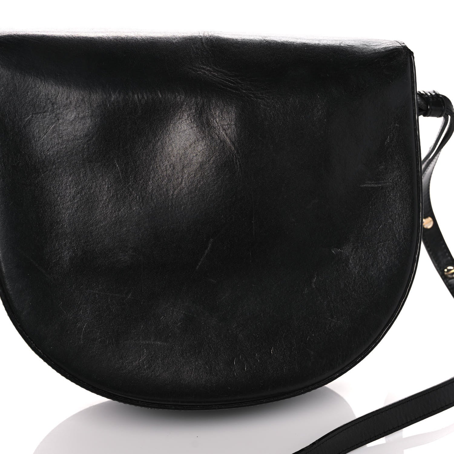 Mansur Gavriel Calfskin Saddle Crossbody Bag Black 13 of 18