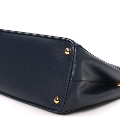 Prada Saffiano Medium Galleria Double Zip Tote Baltico 8 of 8