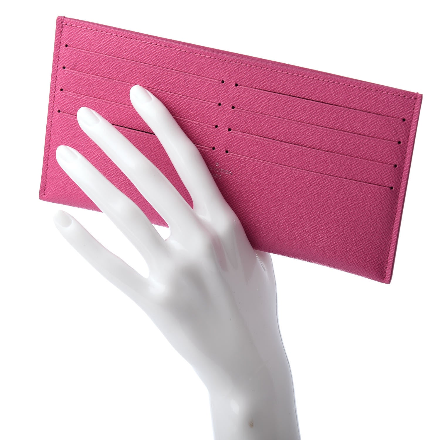 Louis Vuitton Calfskin Felicie Card Holder Insert Pink 2 of 6