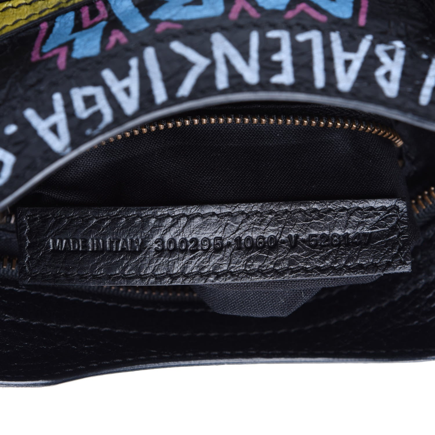 Balenciaga Agneau Arena Graffiti All Over Classic Hardware Mini City Black Multicolor 6 of 10