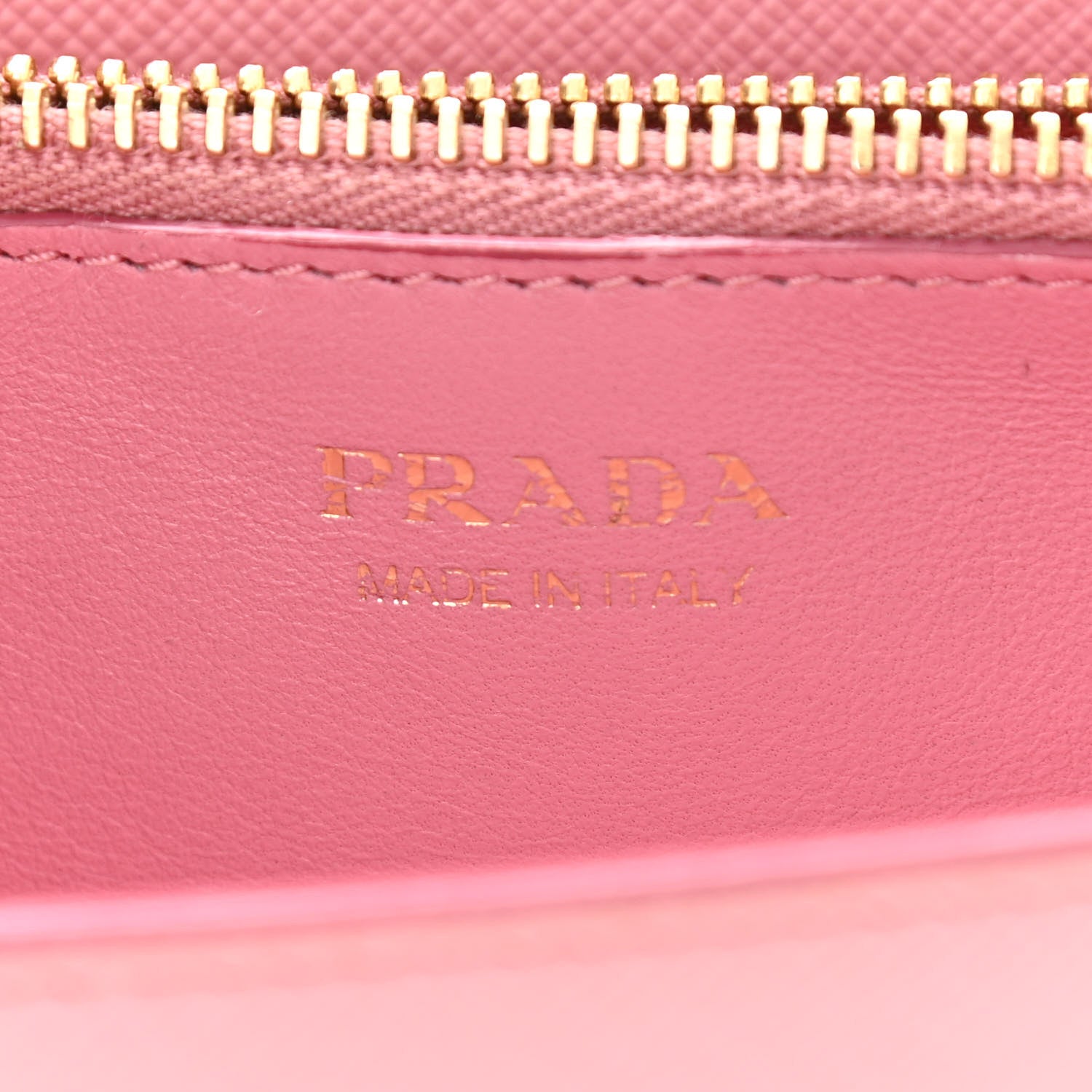 Prada Saffiano Lux Chain Wallet Petalo 7 of 14
