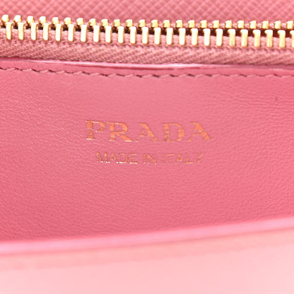 Prada Saffiano Lux Chain Wallet Petalo 7 of 14