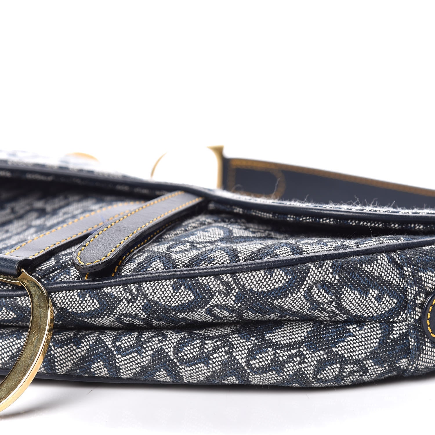 Christian Dior Monogram Saddle Bag Blue 6 of 10