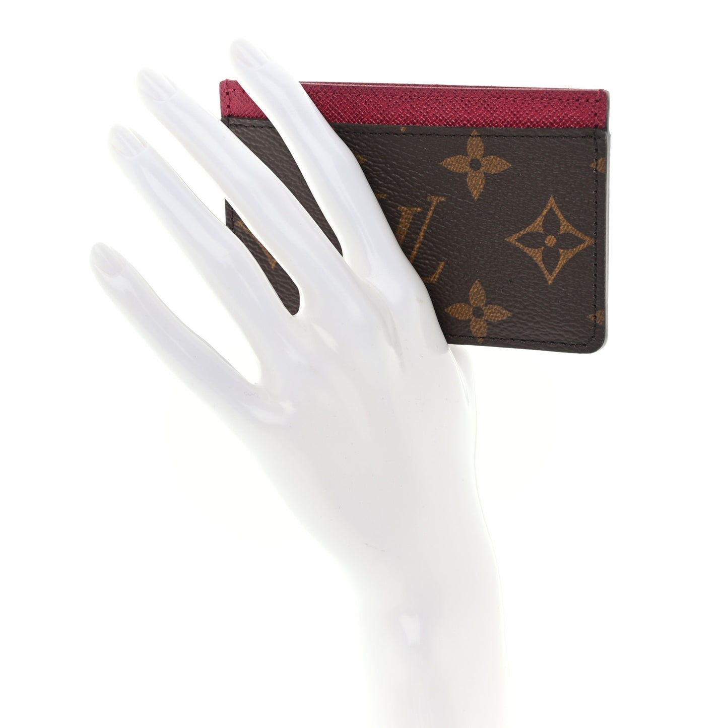 Monogram Card Holder Fuchsia