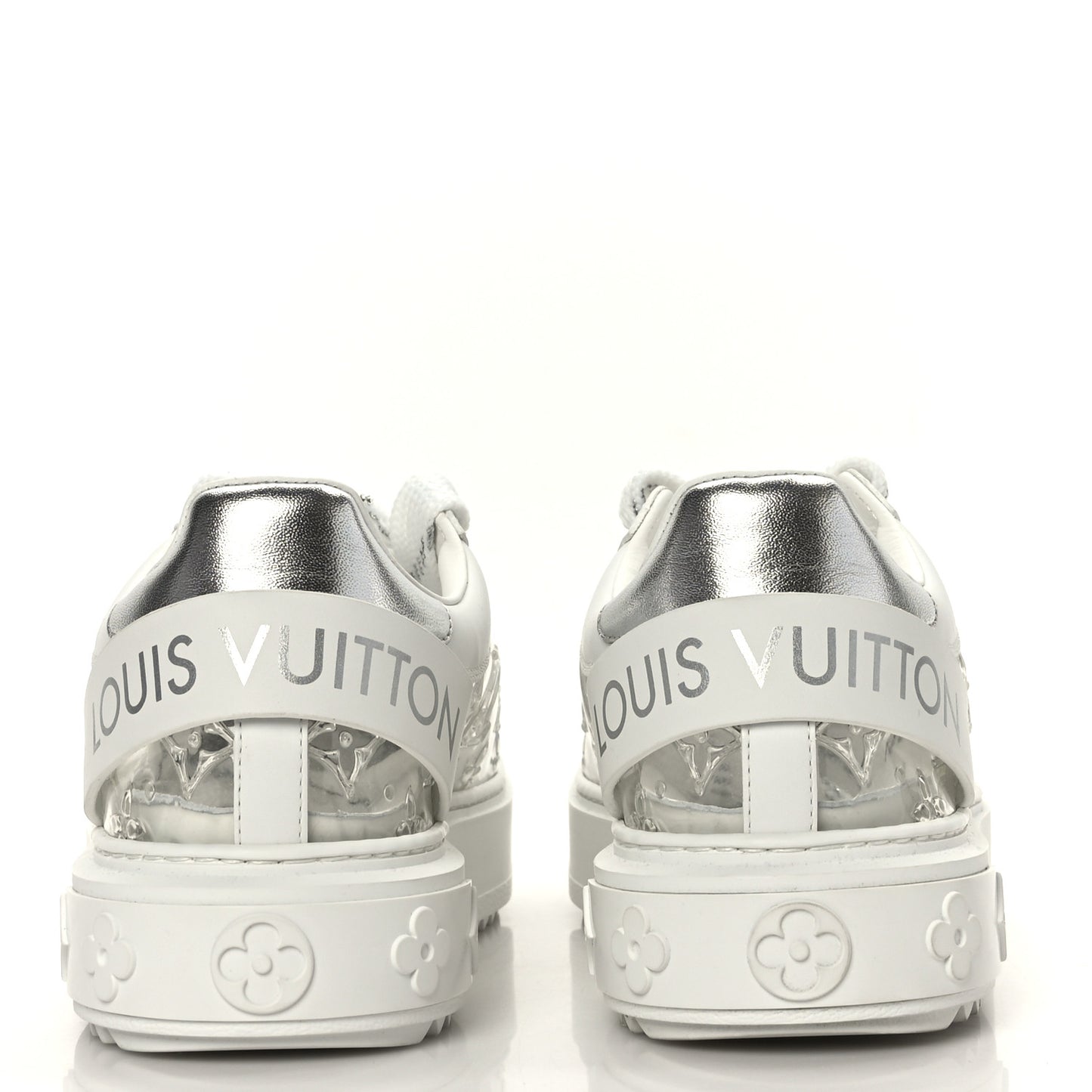 Monogram PVC Time Out Sneakers 38 Silver