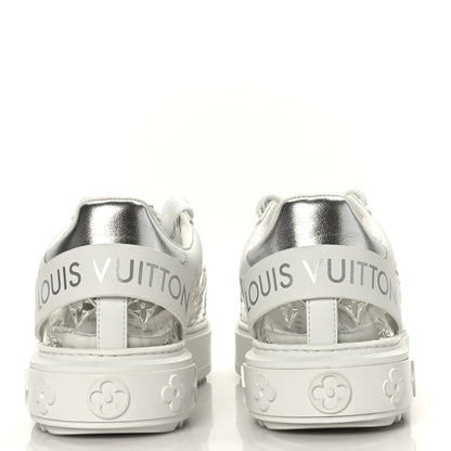 Louis Vuitton Monogram PVC Time Out Sneakers 38 Silver 5 of 8