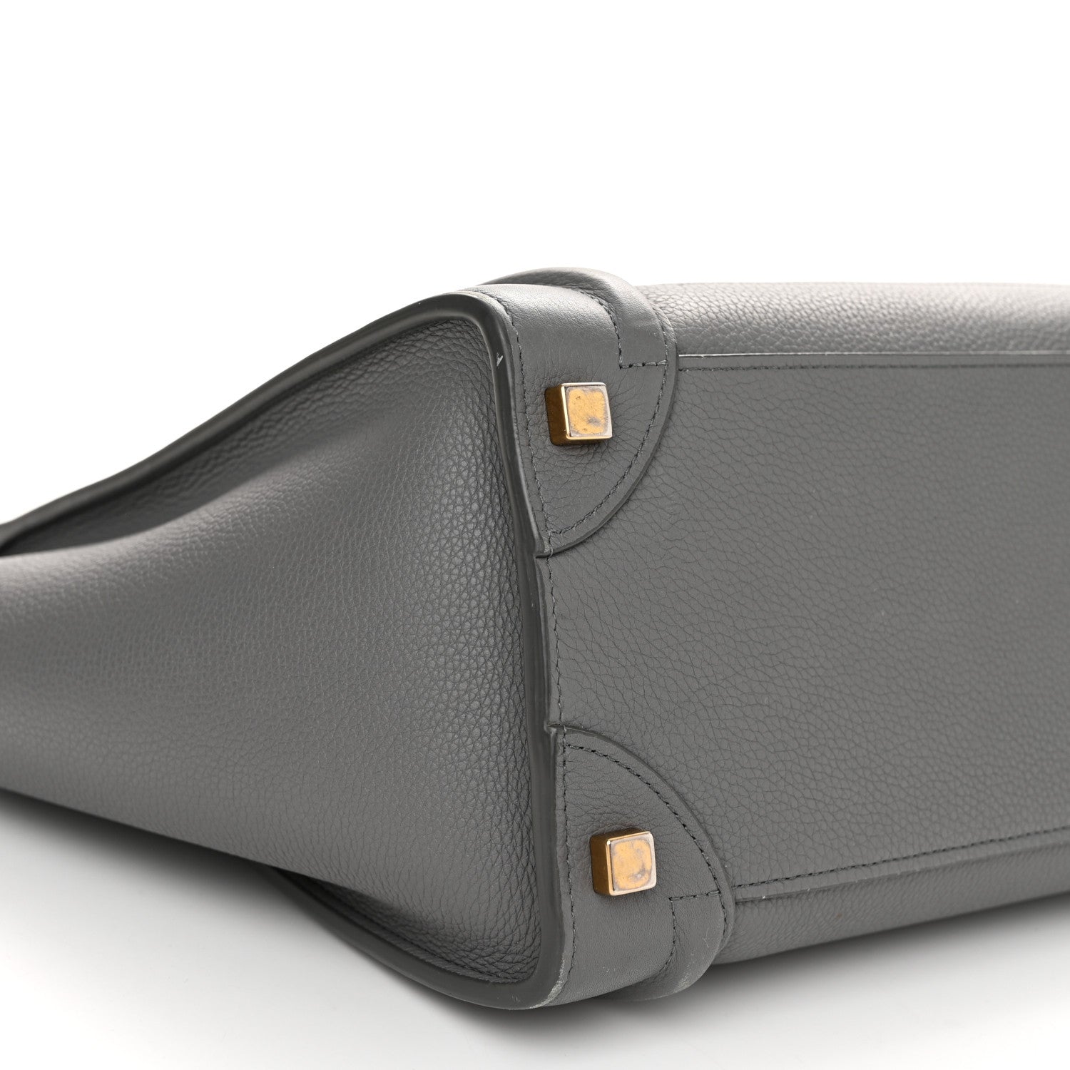 Celine Baby Drummed Calfskin Micro Luggage Kohl 10 of 17