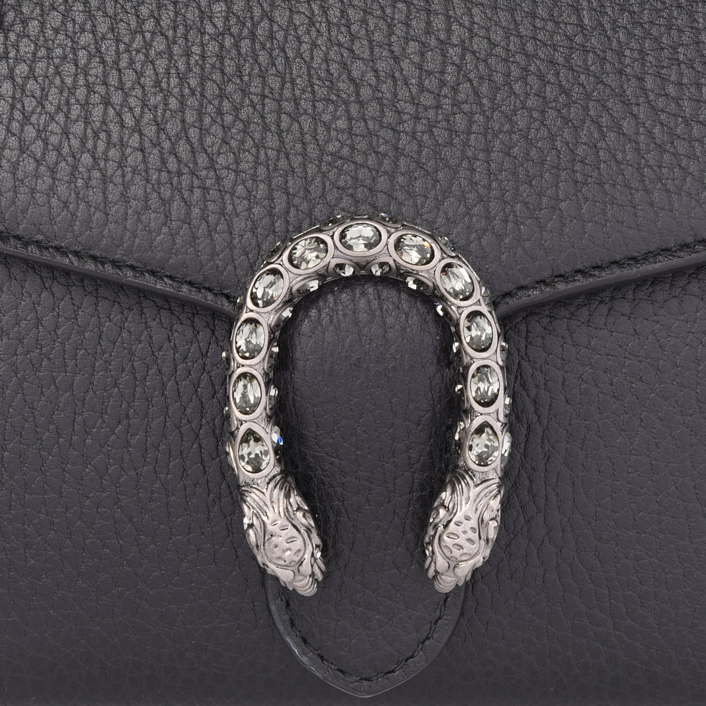 Calfskin Mini Dionysus Chain Wallet Black