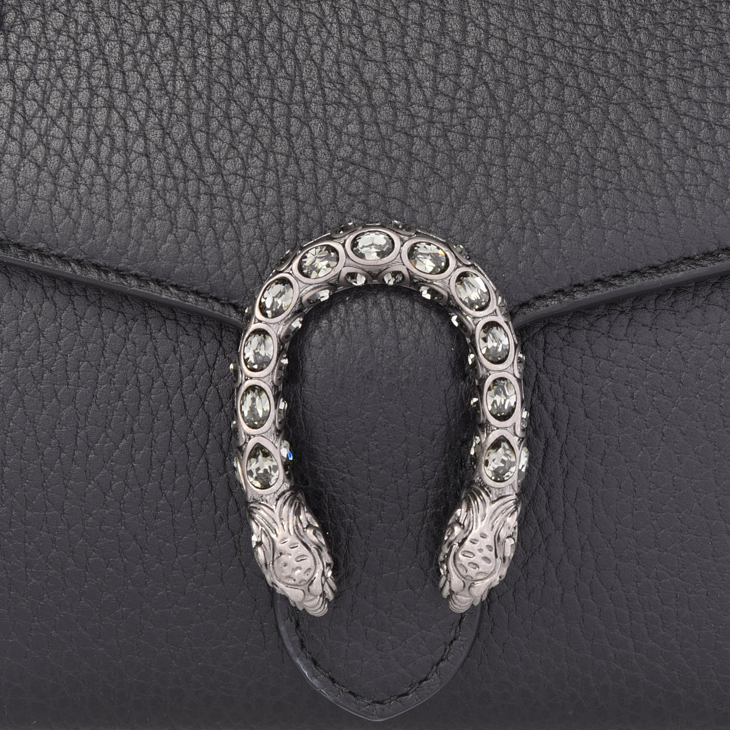Gucci Calfskin Mini Dionysus Chain Wallet Black 9 of 9