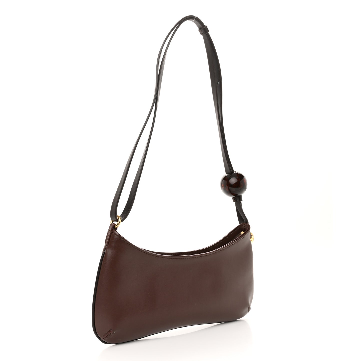 Smooth Calfskin Le Bisou Medium Brown