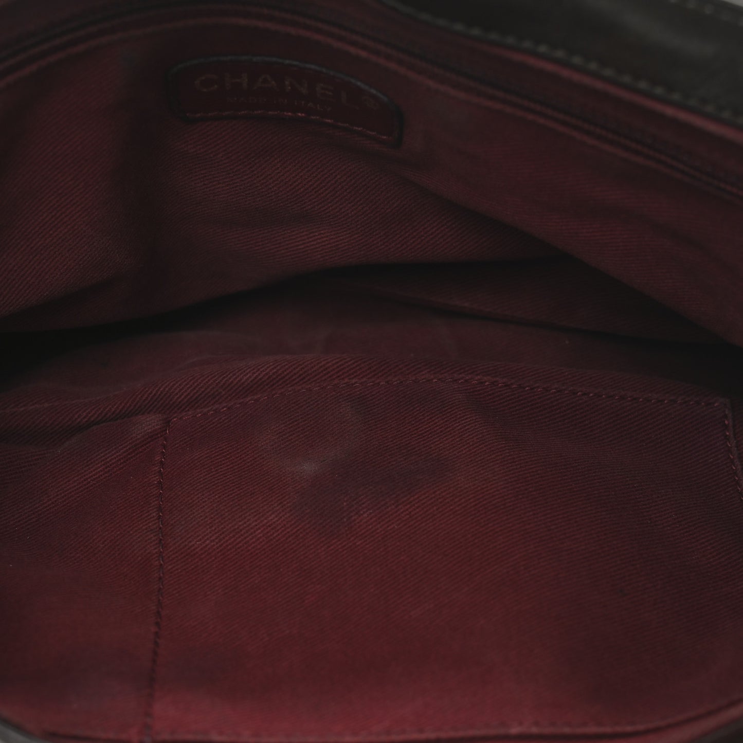 Aged Calfskin Quilted Medium Pondichery Flap Brown