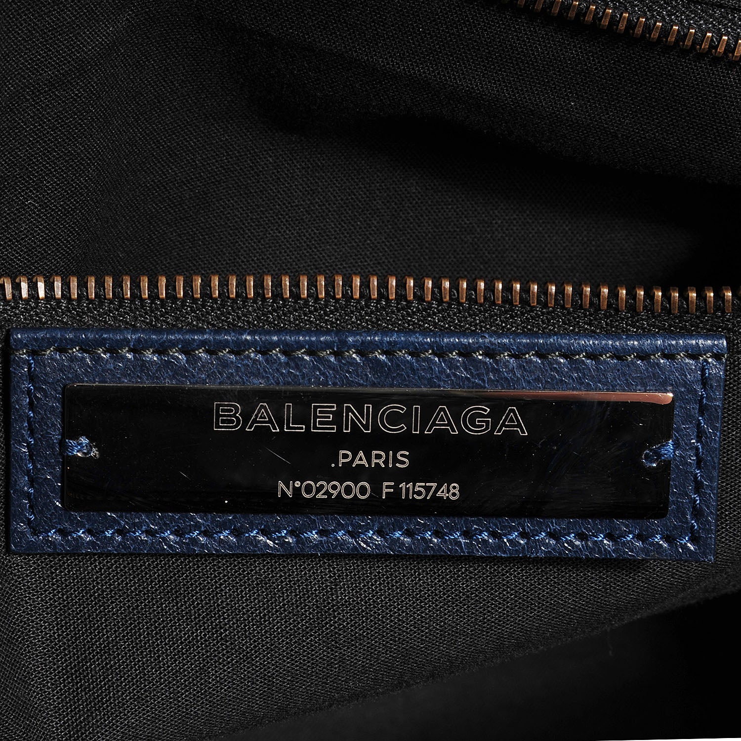 Balenciaga Agneau Classic Hardware City Bleu Obscur 6 of 12