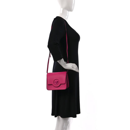 Versace Grained Calfskin La Medusa Shoulder Bag Pink Lilac 2 of 8