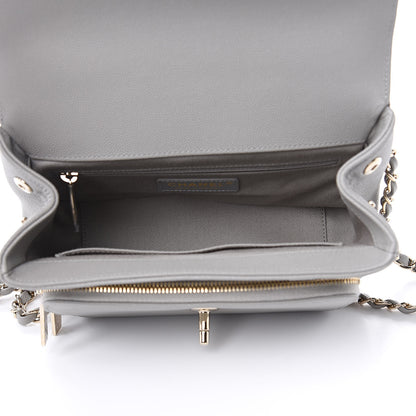 Chanel Caviar Quilted Medium Business Affinity Flap Grey 5 of 10