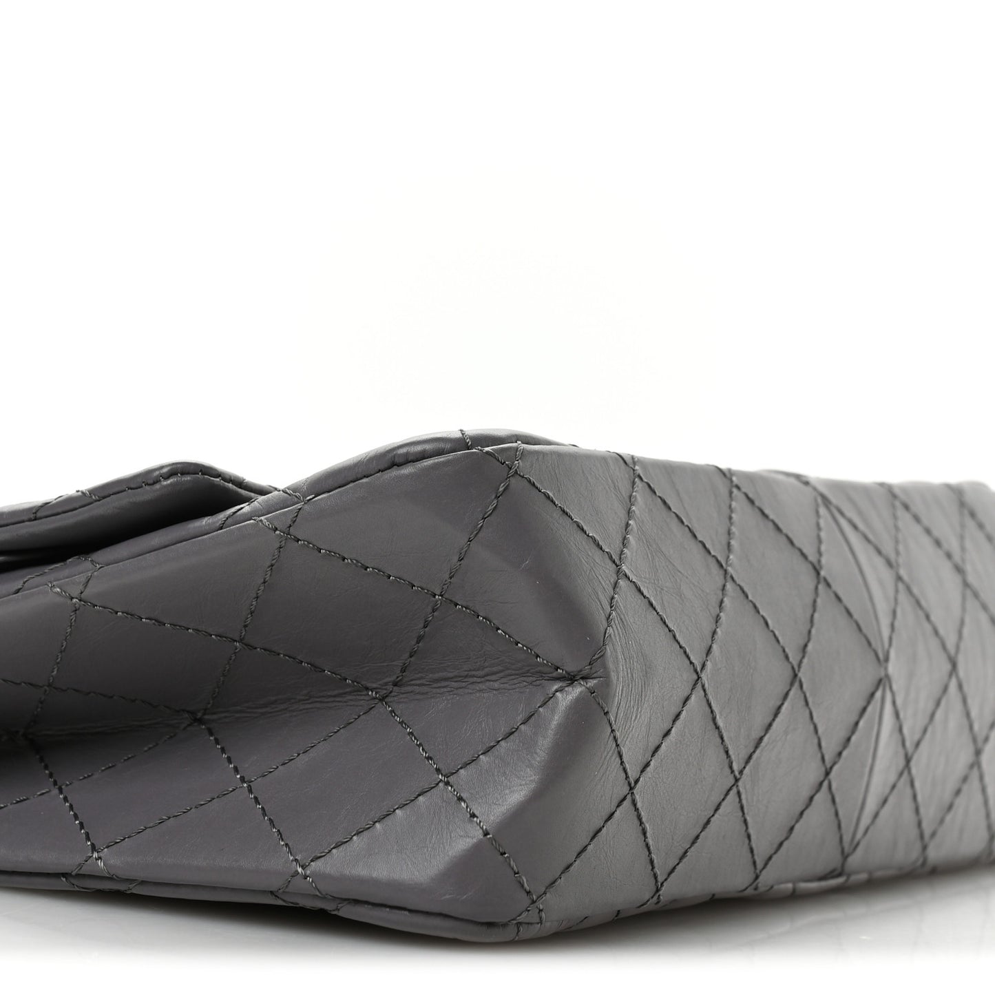 Aged Calfskin Quilted 2.55 Reissue 226 Flap Grey
