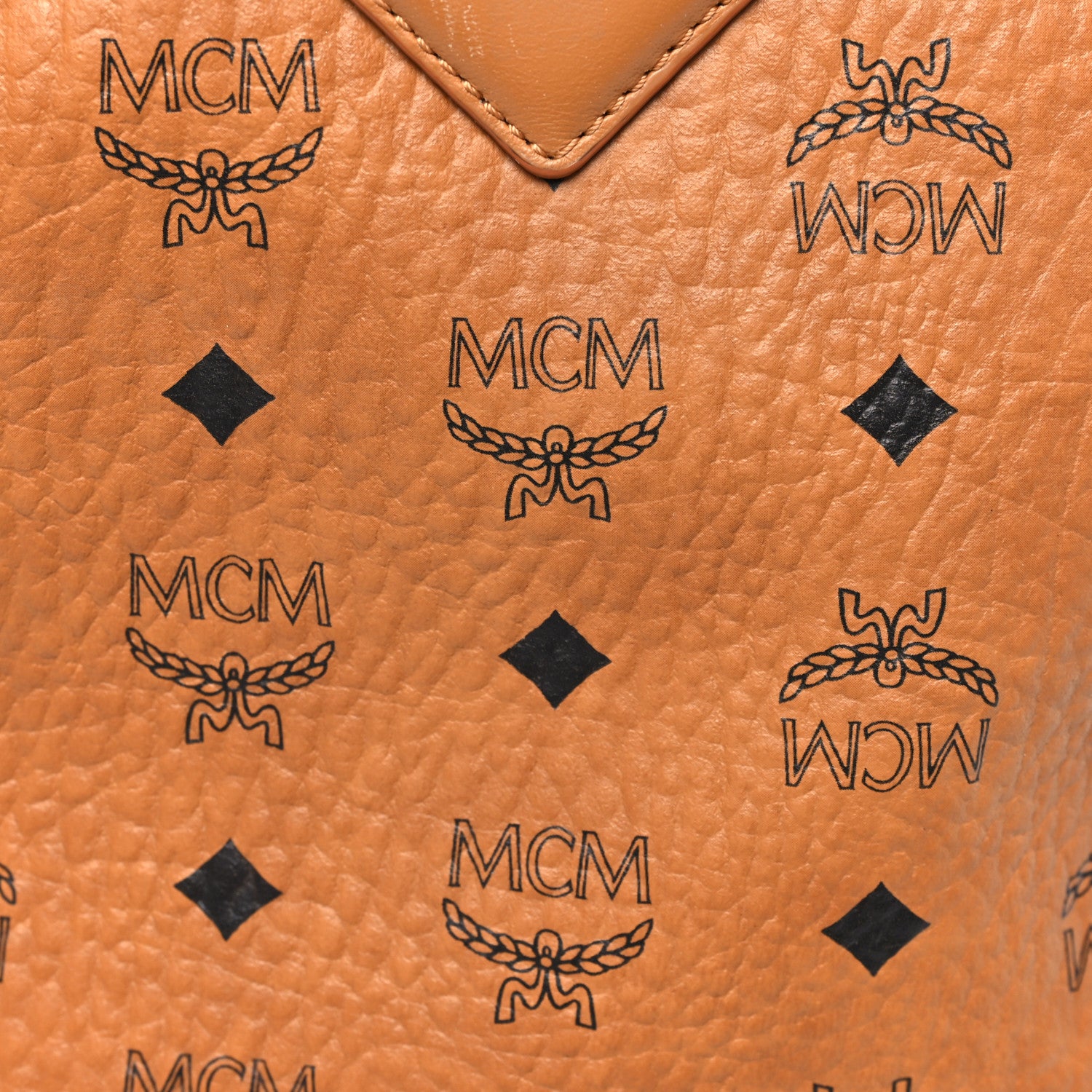 MCM Visetos Small Duke Backpack Cognac 8 of 10