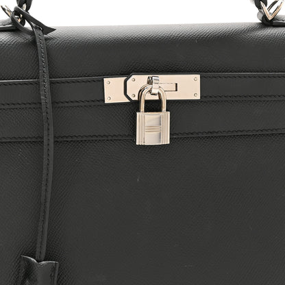 Hermes Epsom Kelly Sellier 32 Black 8 of 13