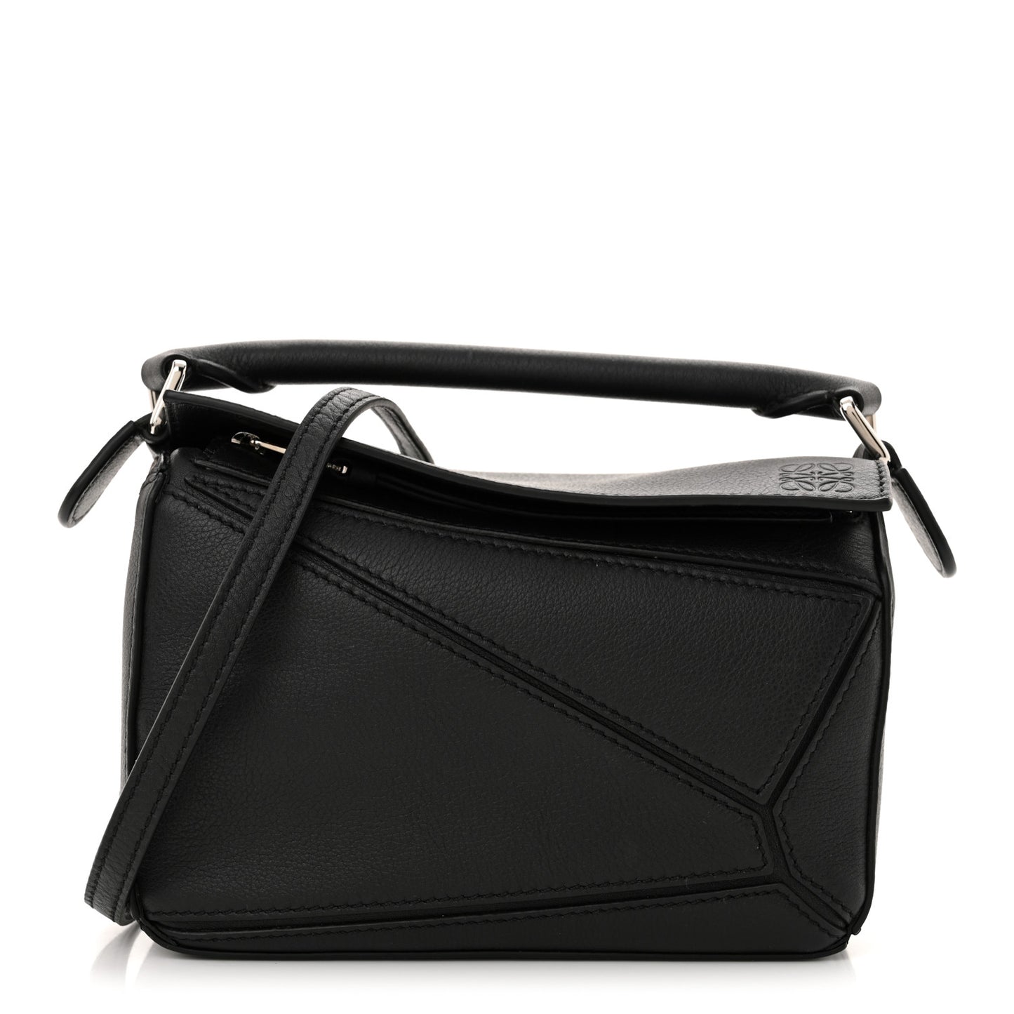 Calfskin Mini Puzzle Bag Black