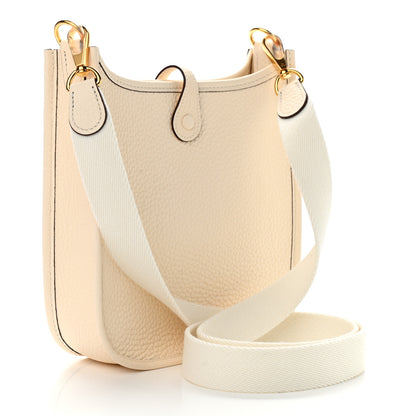 Hermes Taurillon Clemence Amazone Evelyne TPM Nata Craie 2 of 8