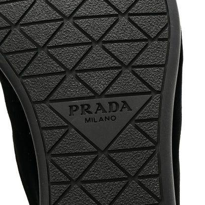 Prada Velvet Mens Slip On Loafers 8 Black 7 of 10