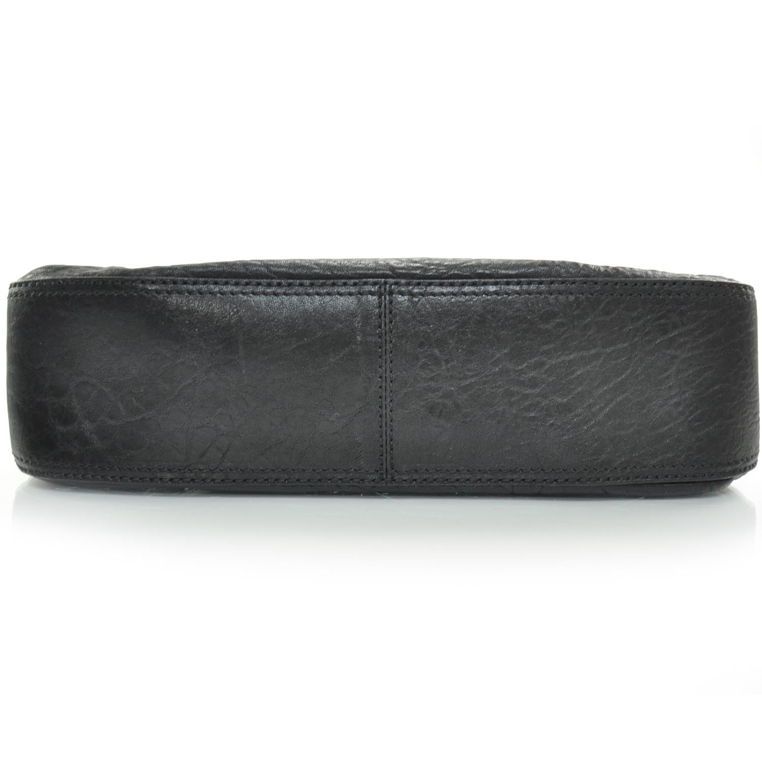Fendi Nappa Python Floral B Bag Black 5 of 11