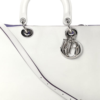 Christian Dior Smooth Calfskin Large Diorissimo Tote White 9 of 14