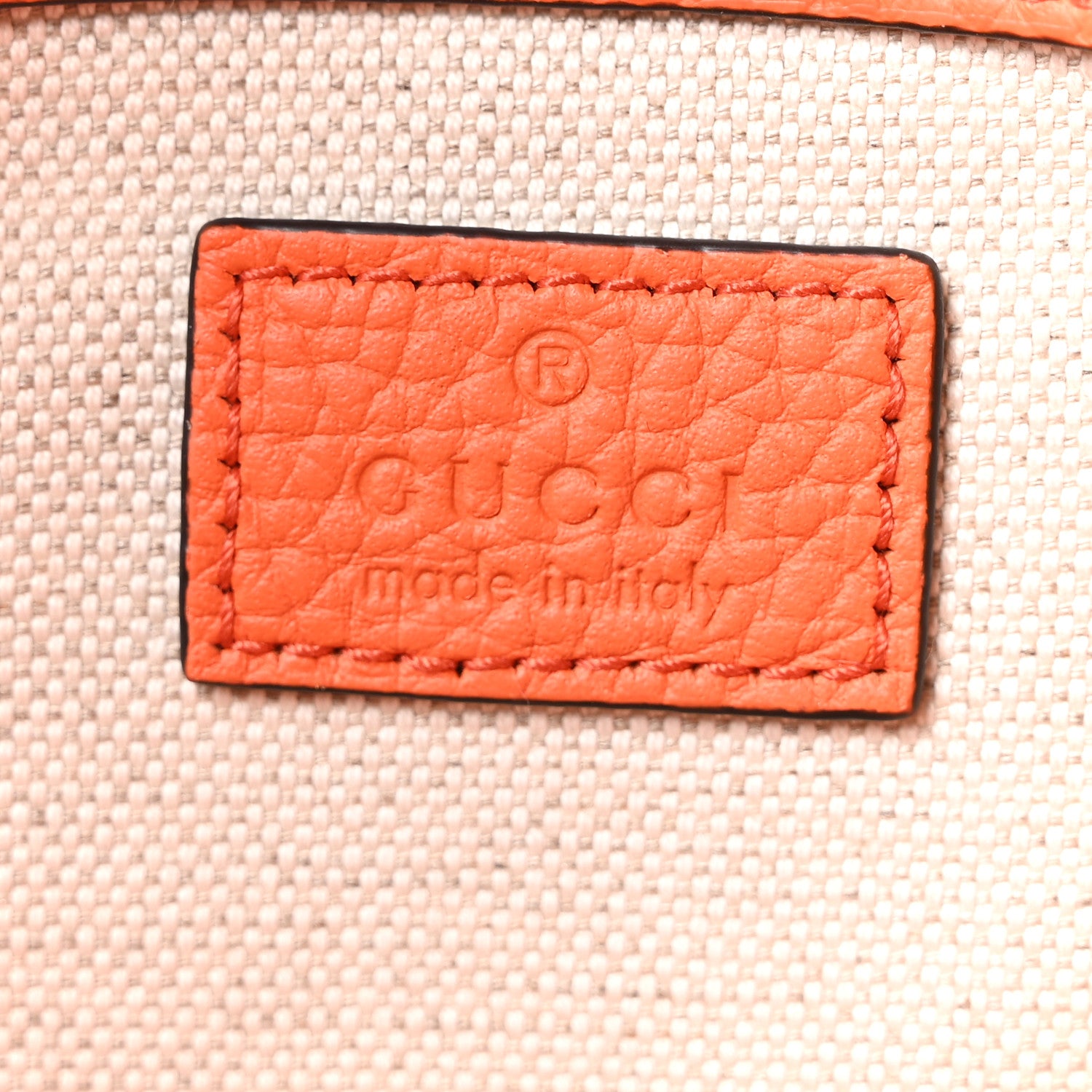 Gucci Piuma Calfskin Jumbo GG Embossed Double Buckle Backpack Good Orange 5 of 9