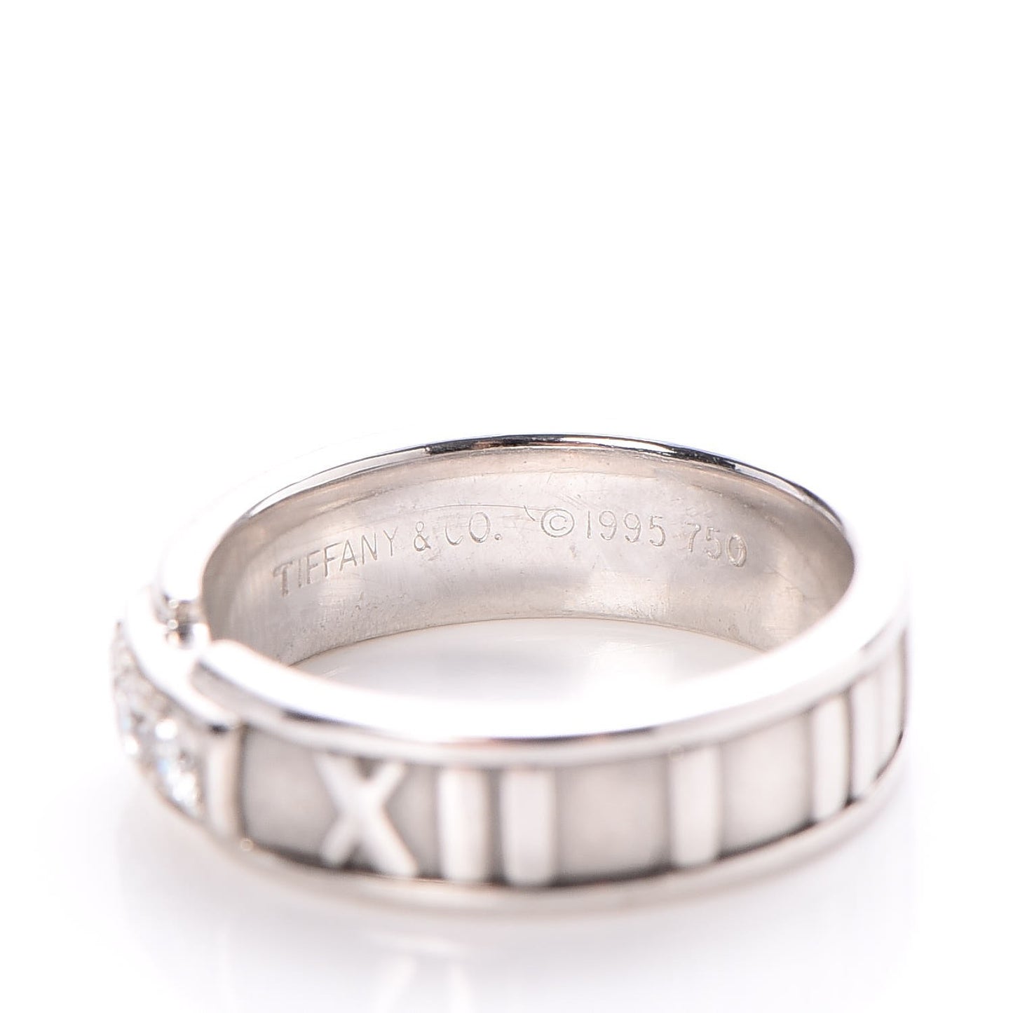 18K White Gold Diamond Atlas Ring 50.6 5.5