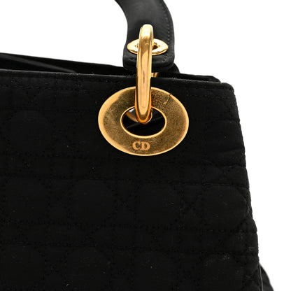 Christian Dior Nylon Cannage Medium Lady Dior Black 24 of 27