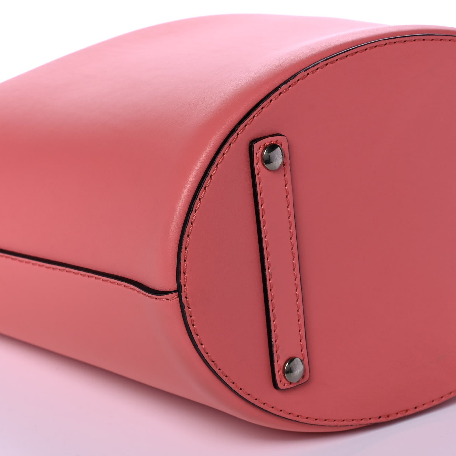 Burberry Supple Calfskin Medium Bucket Coral Pink 9 of 10