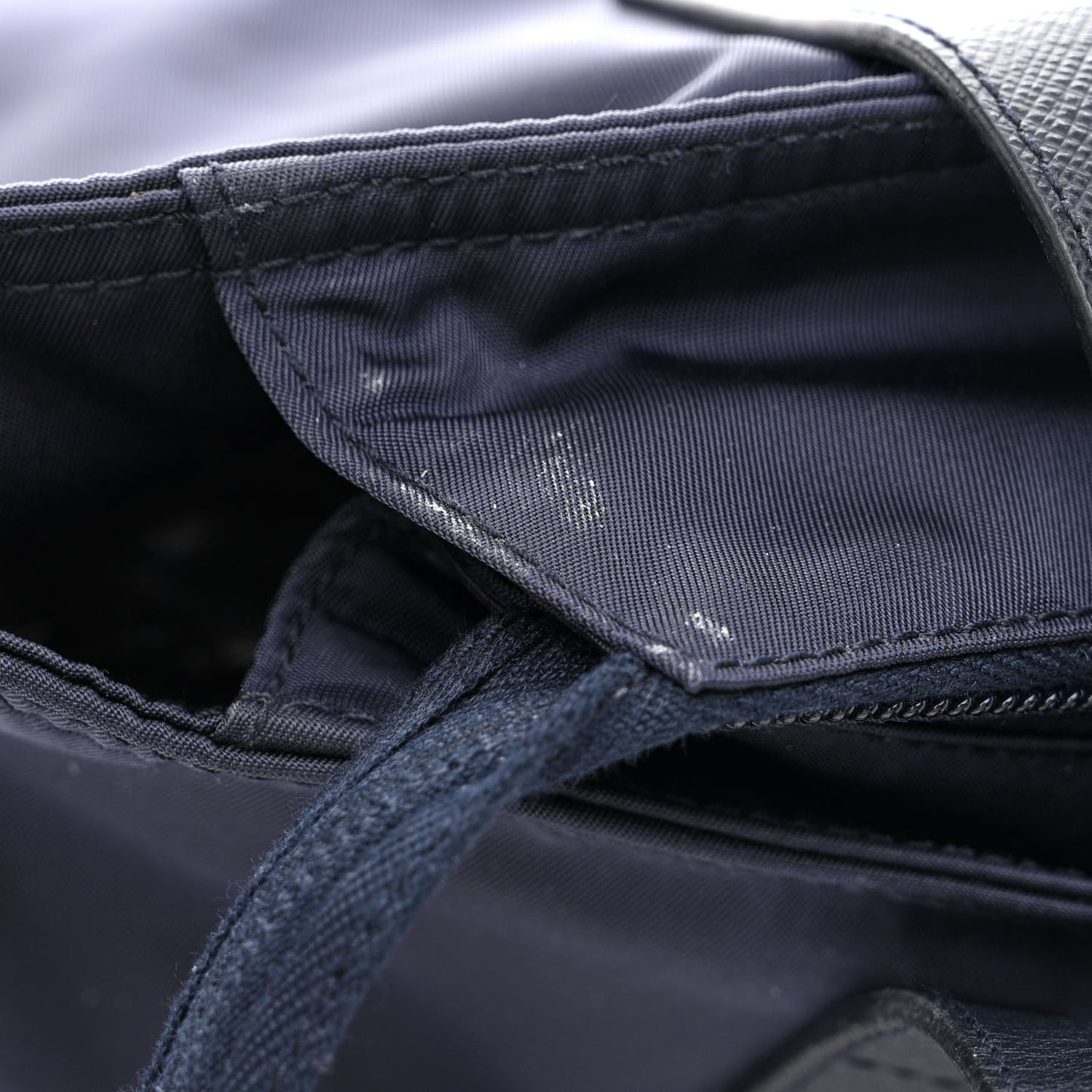 Tessuto Nylon Saffiano Tote Navy