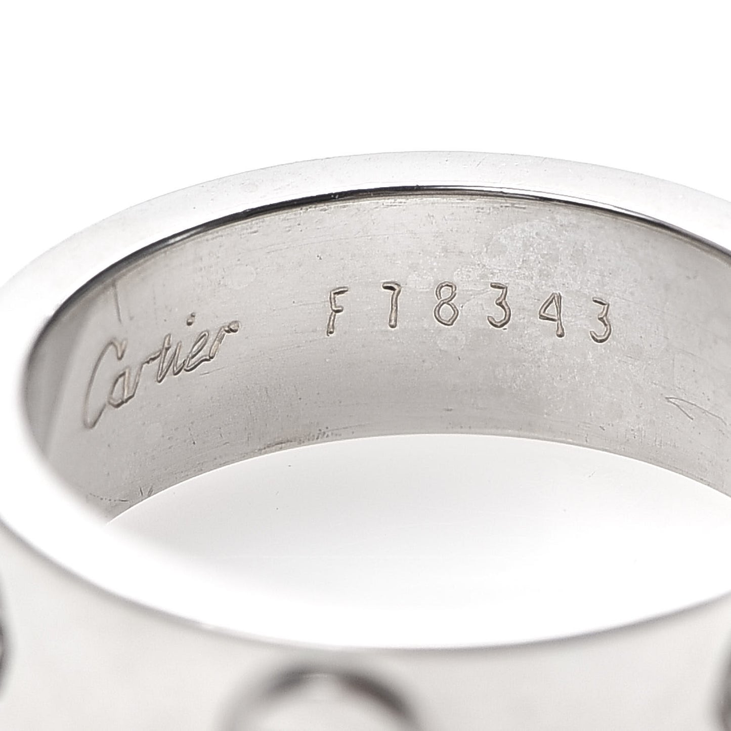 18K White Gold 5.5mm LOVE Ring 47 4
