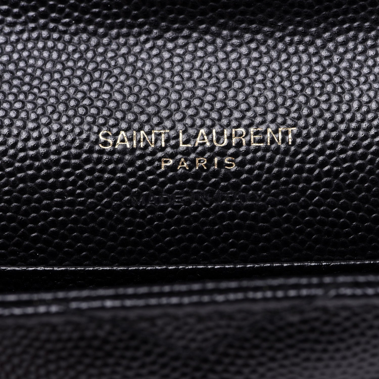 Saint Laurent Grain De Poudre Matelasse Chevron Small Monogram Envelope Wallet Black 6 of 7