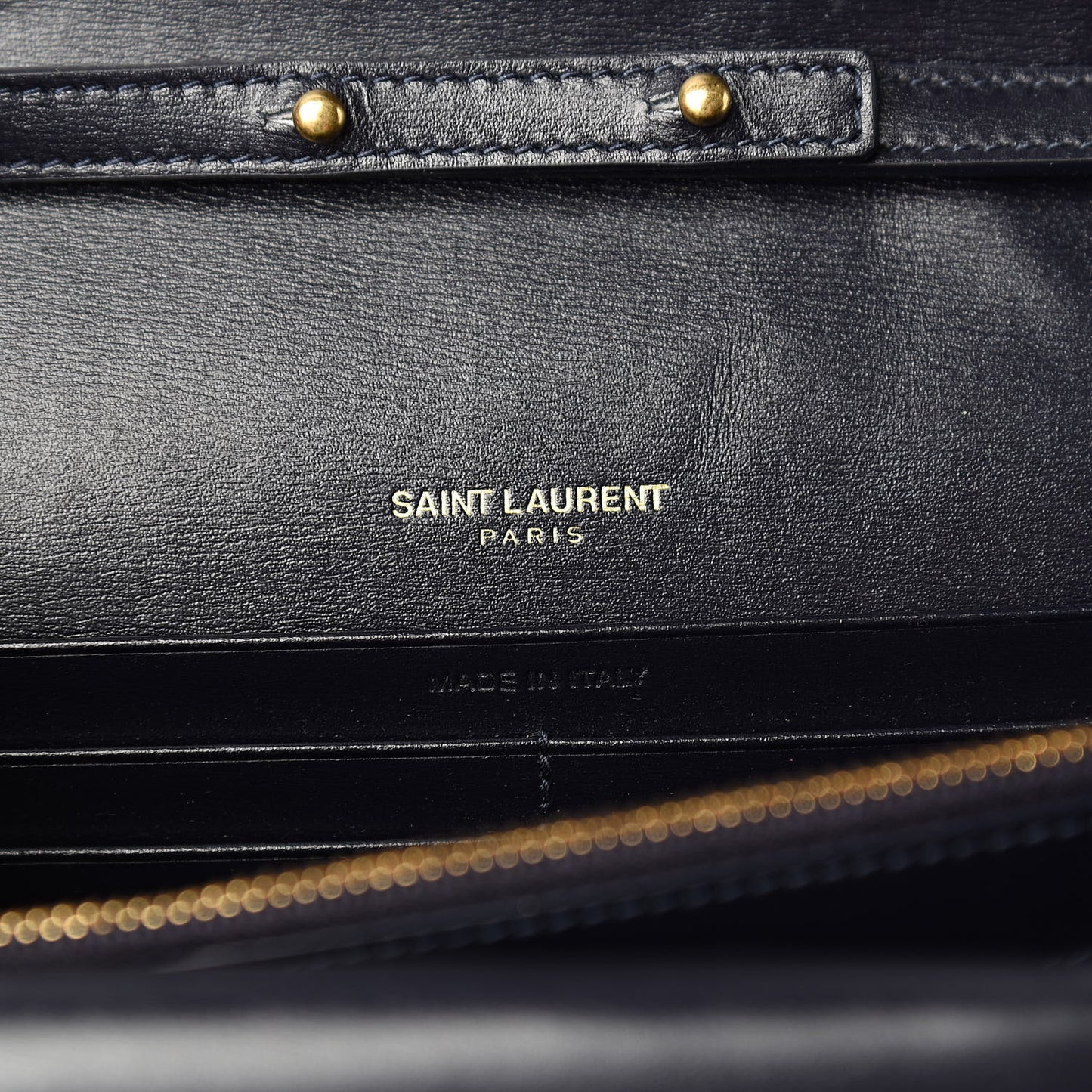 Smooth Calfskin Monogram Sulpice Chain Wallet Marine