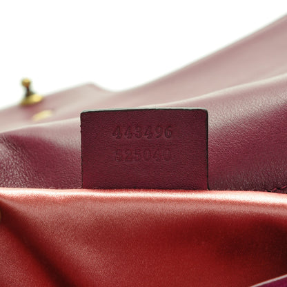 Gucci Velvet Matelasse Loved Embroidered Medium GG Marmont Shoulder Bag Fuchsia Violet Cyclamen 7 of 7