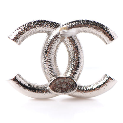 Chanel Crystal Palais Garnier CC Earrings Silver 4 of 5