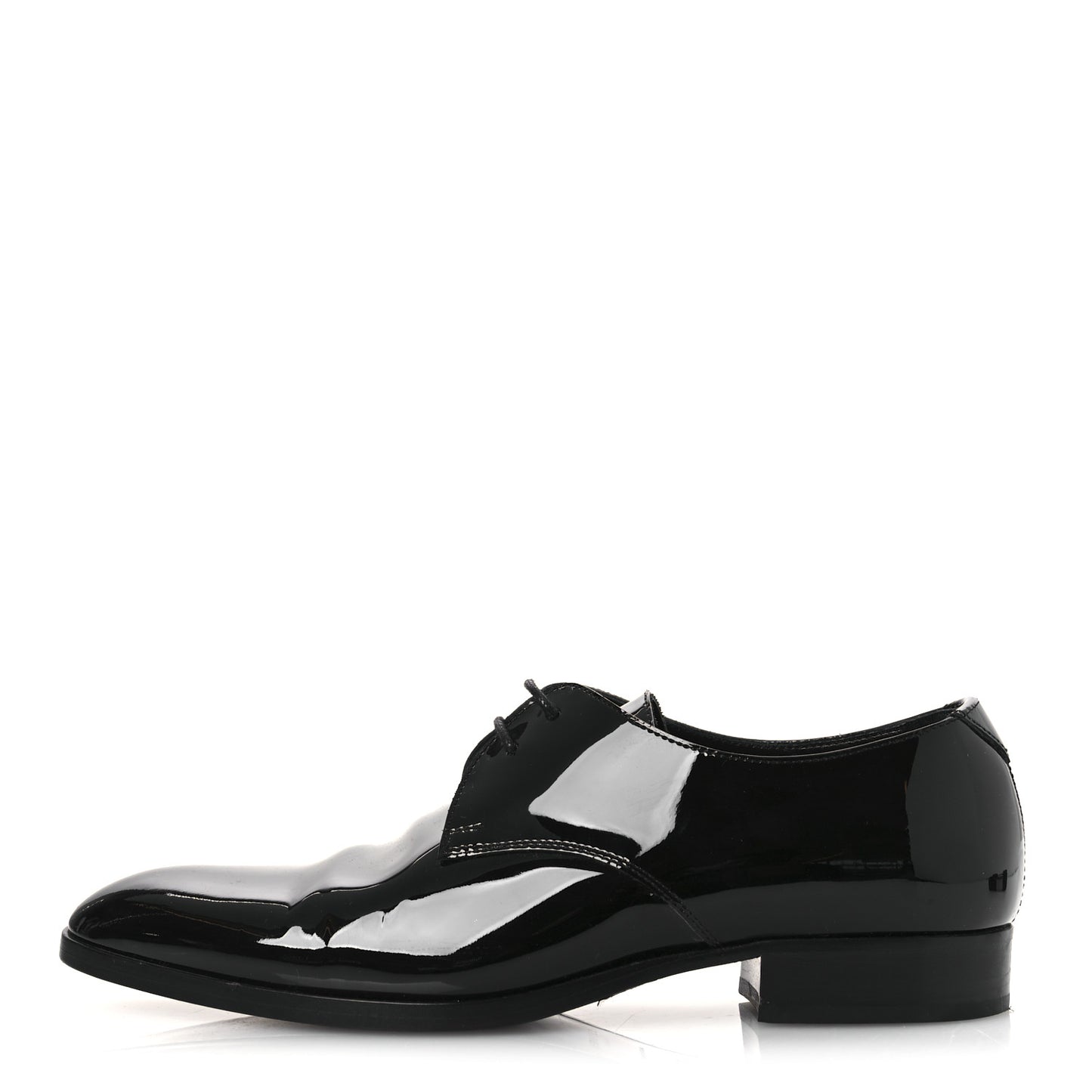 Patent Baltimora Lace Up Derby Shoes 39.5 Black