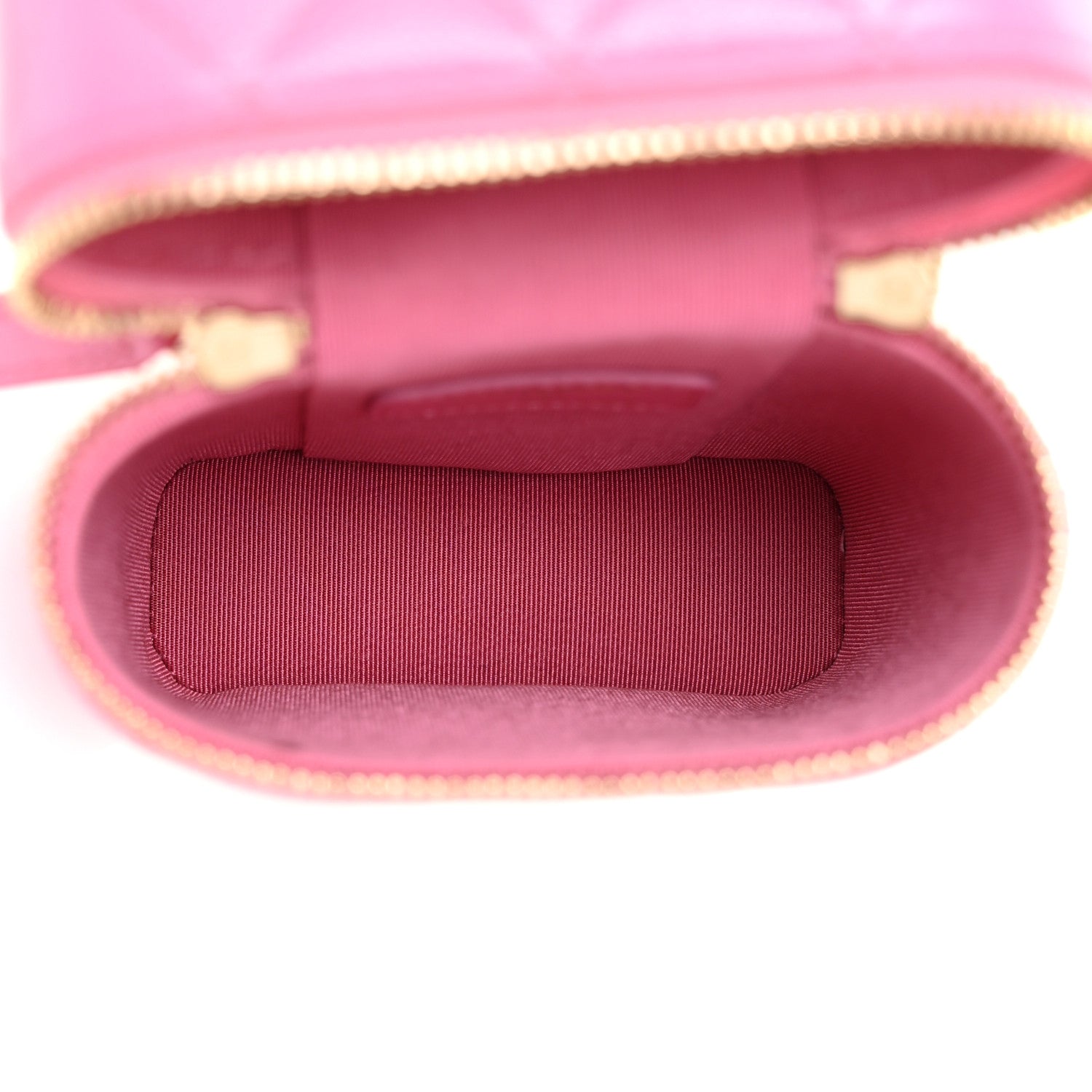 Chanel Caviar Quilted Phone Holder With Chain Pink 7 of 11