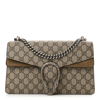 Gucci GG Supreme Monogram Small Dionysus Shoulder Bag Taupe 1 of 12