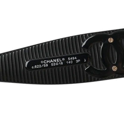 Chanel Square Polarized CC Sunglasses 5494-A Black 5 of 9