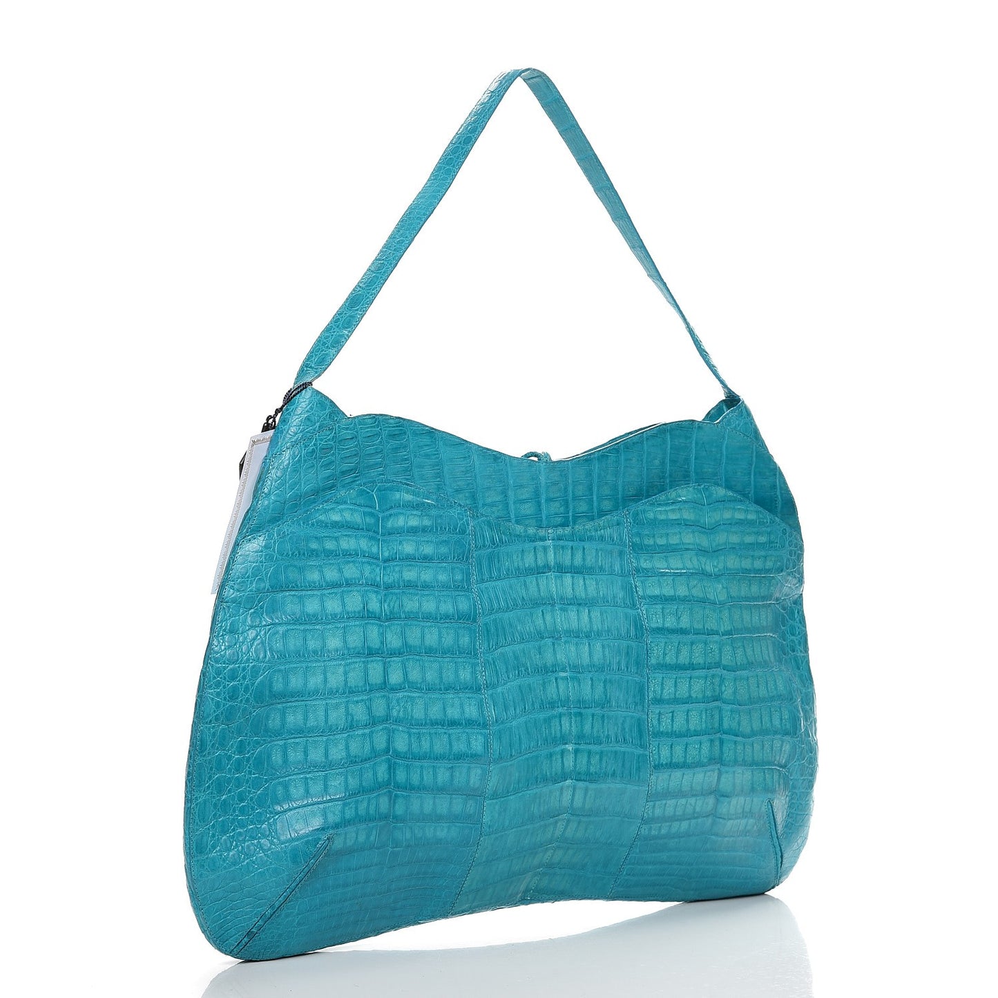 Crocodile Hobo Turquoise