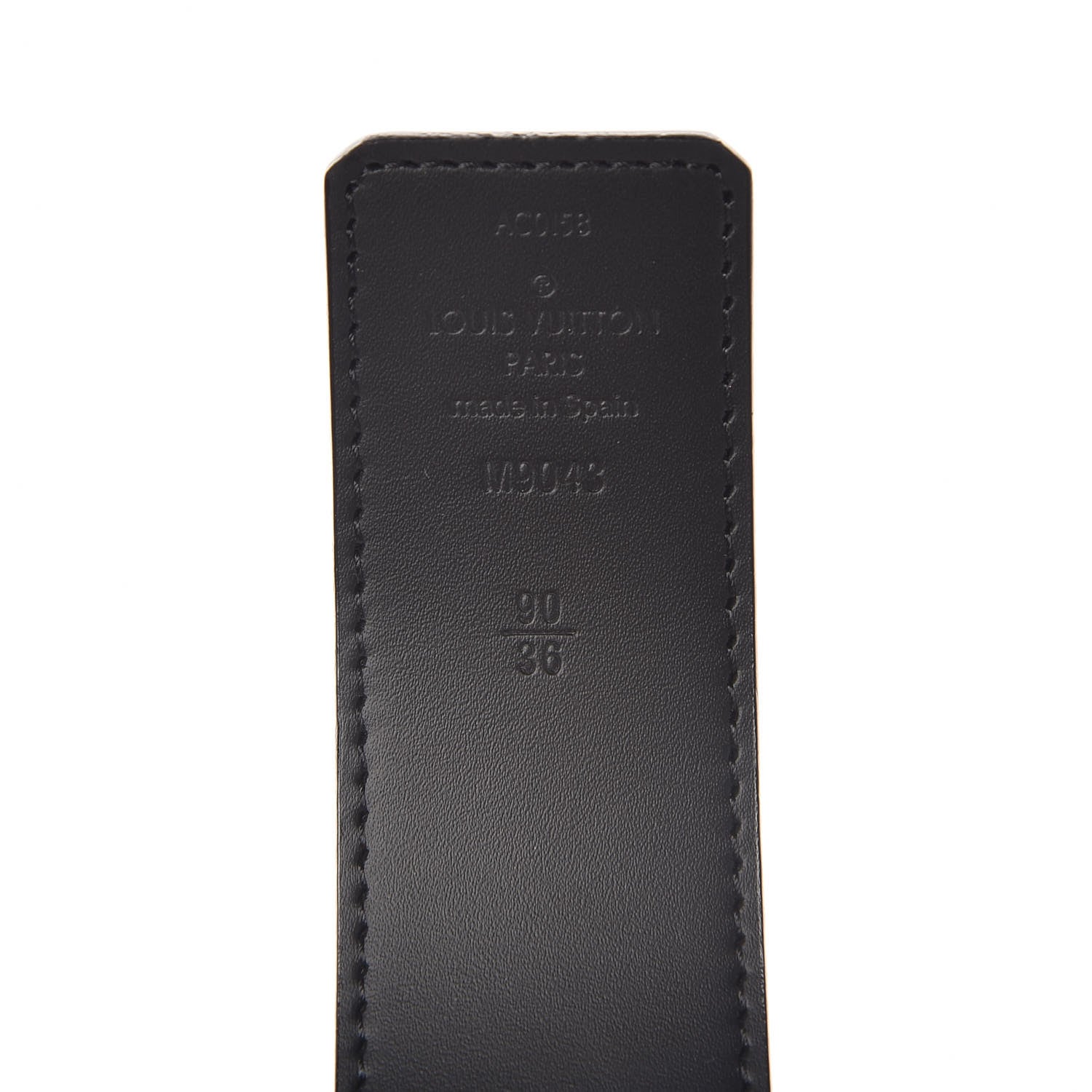 Louis Vuitton Monogram Eclipse Taigarama 40mm LV Initiales Reversible Belt 90 36 Black 6 of 6