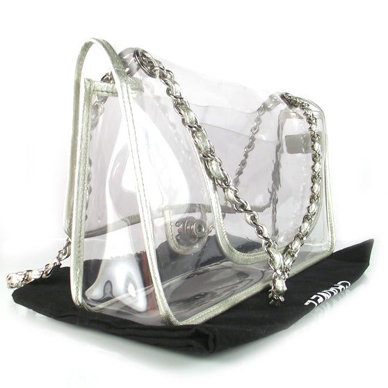Vinyl Naked Classic Flap Silver